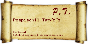 Pospischil Taráz névjegykártya